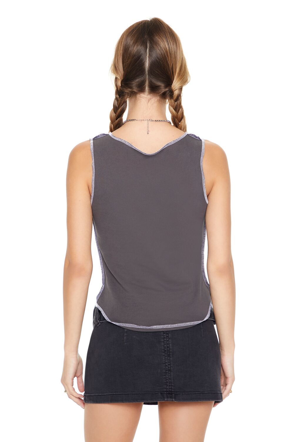Camiseta sin mangas con estampado