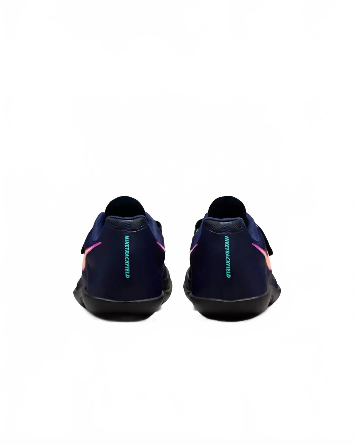 Zapatos unisex color naranja y violeta y turquesa