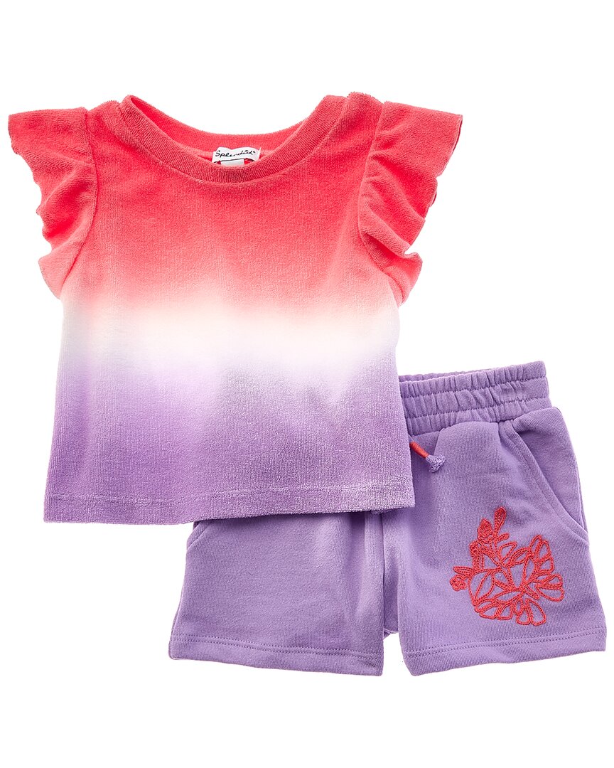 Splendid 2pc Conjunto Camiseta Dip Dye