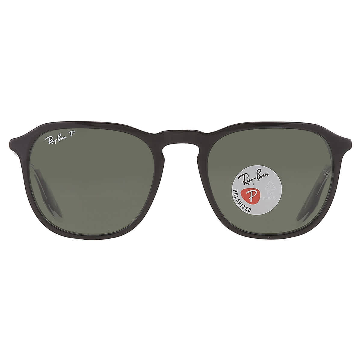 Gafas de sol unisex de montura cuadrada con lentes polarizados color verde