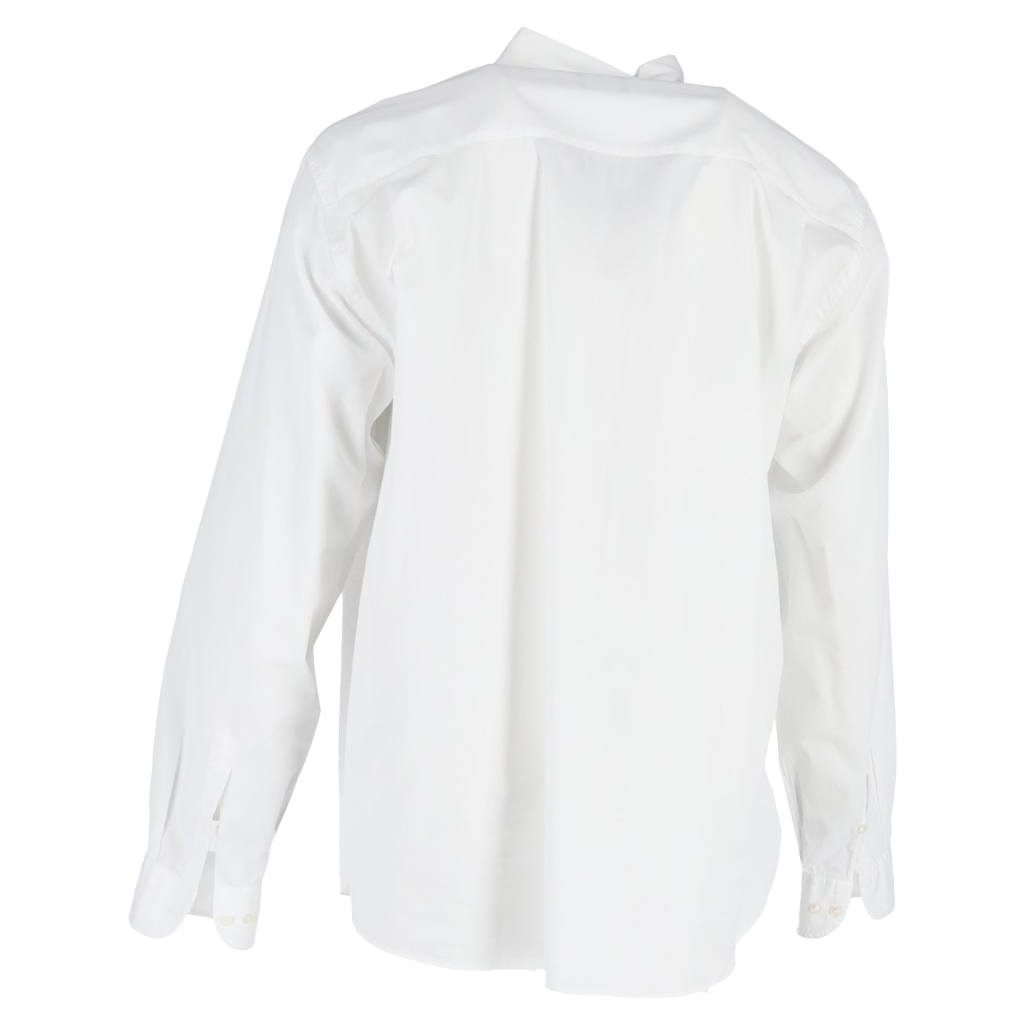 Camisa de algodón color blanco