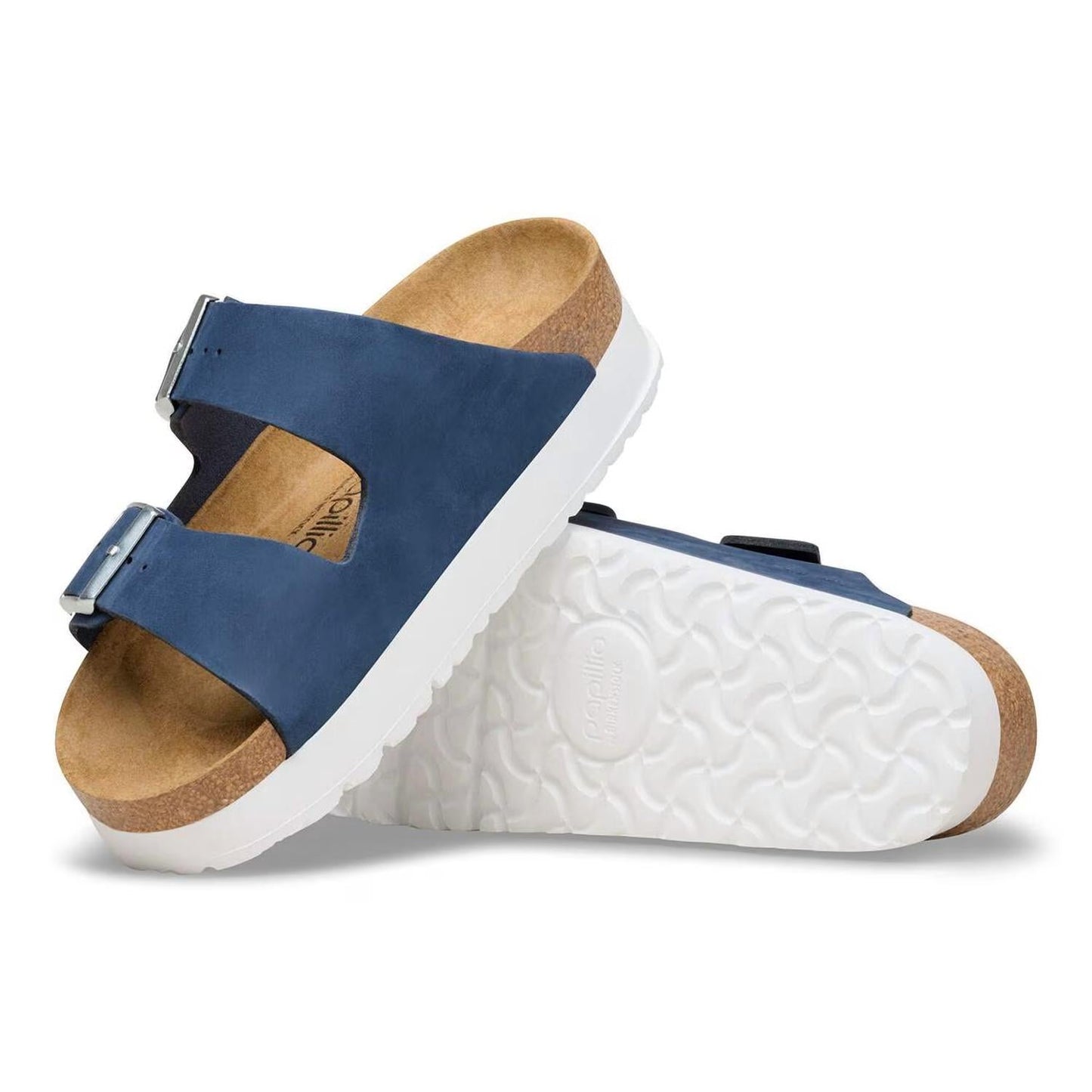 Sandalias unisex con plataforma color azul marino