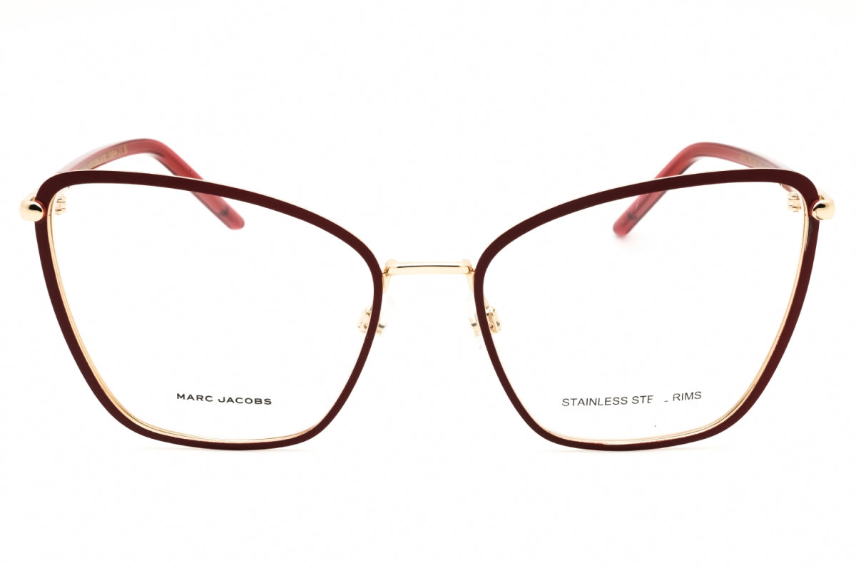Gafas 58 mm color vinotinto y dorado