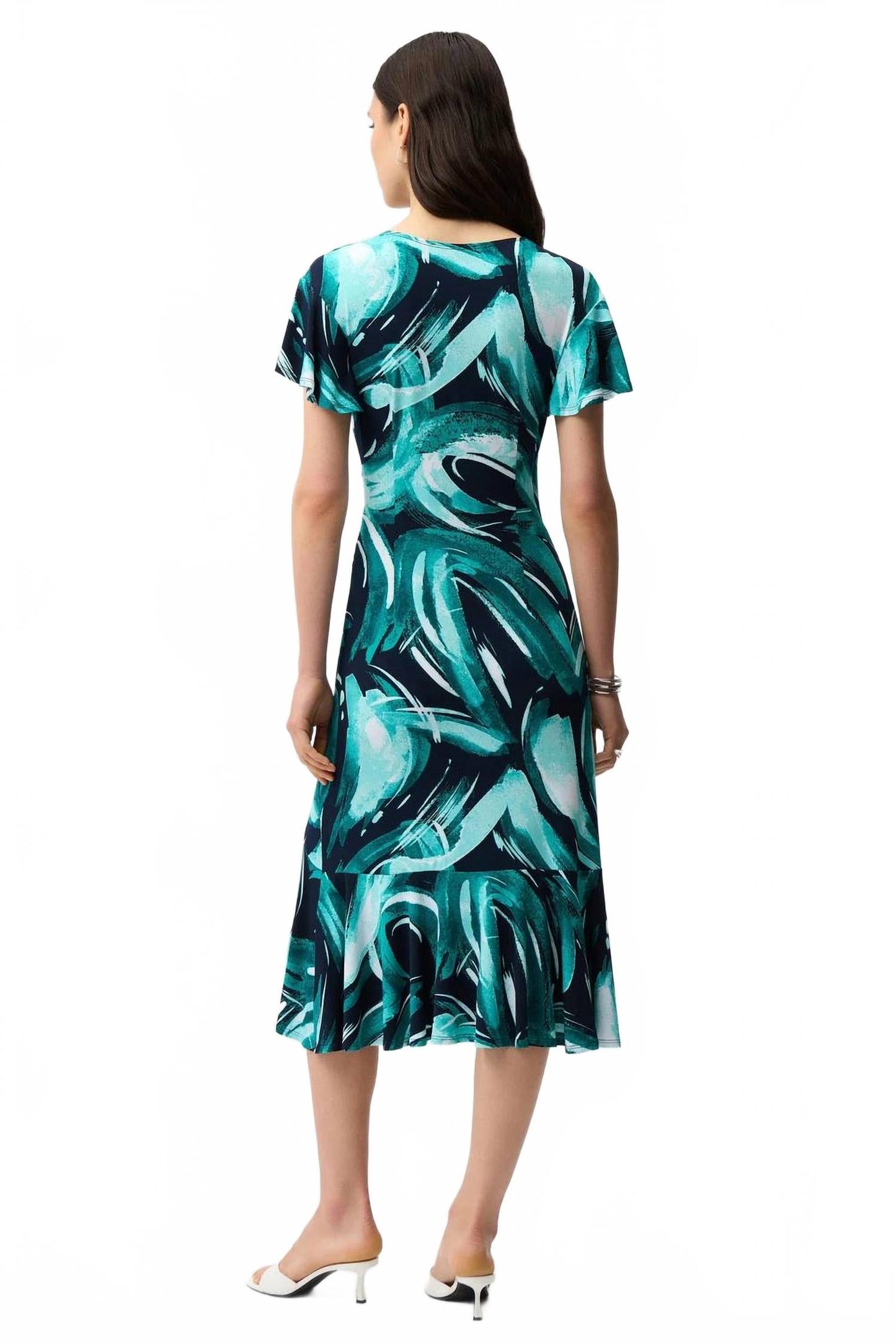 Vestido midi color azul