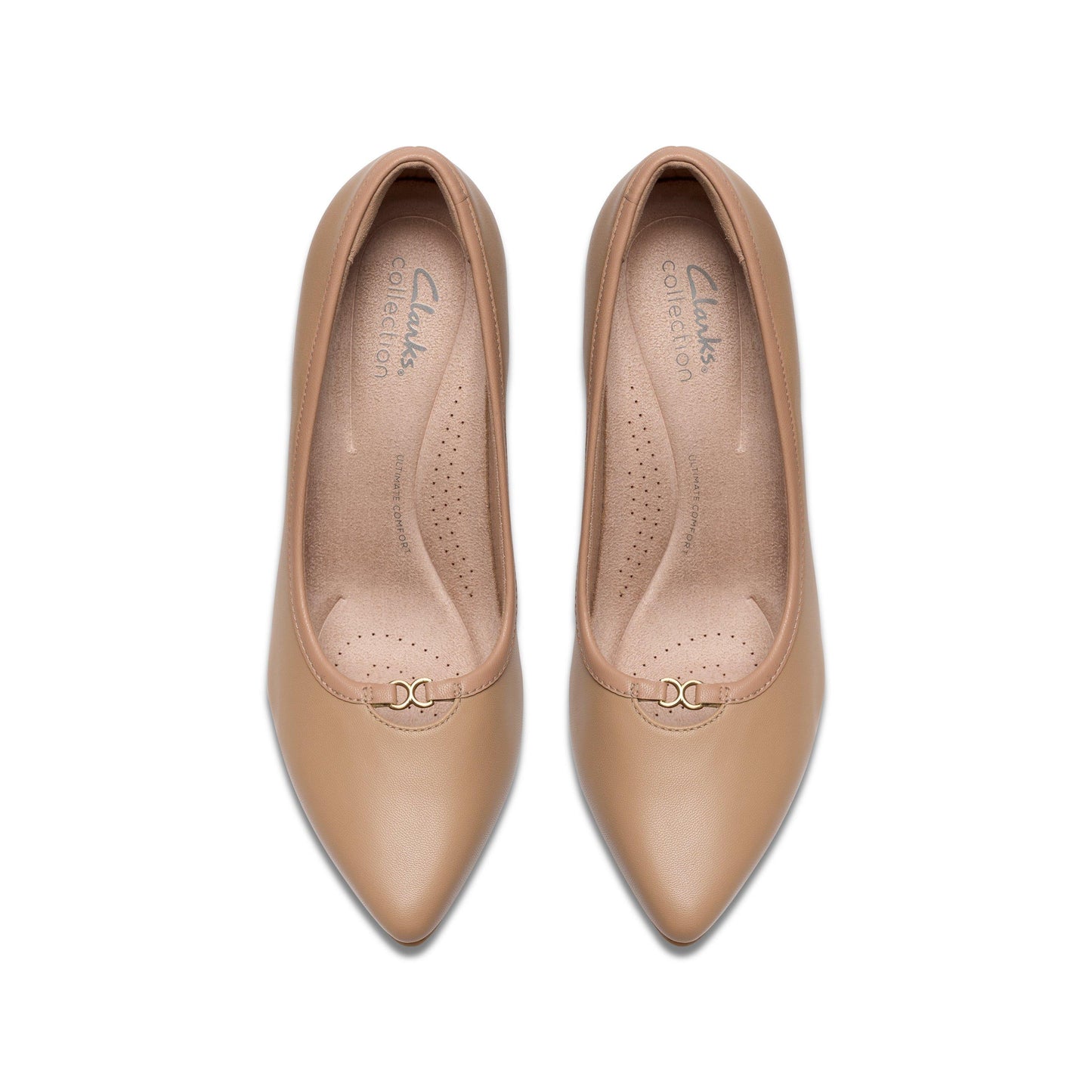 Calzado de cuero color beige