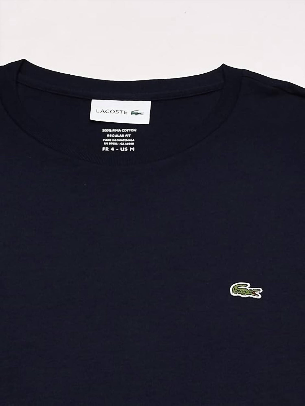 Camiseta de hombre de manga larga con cuello redondo color azul marino