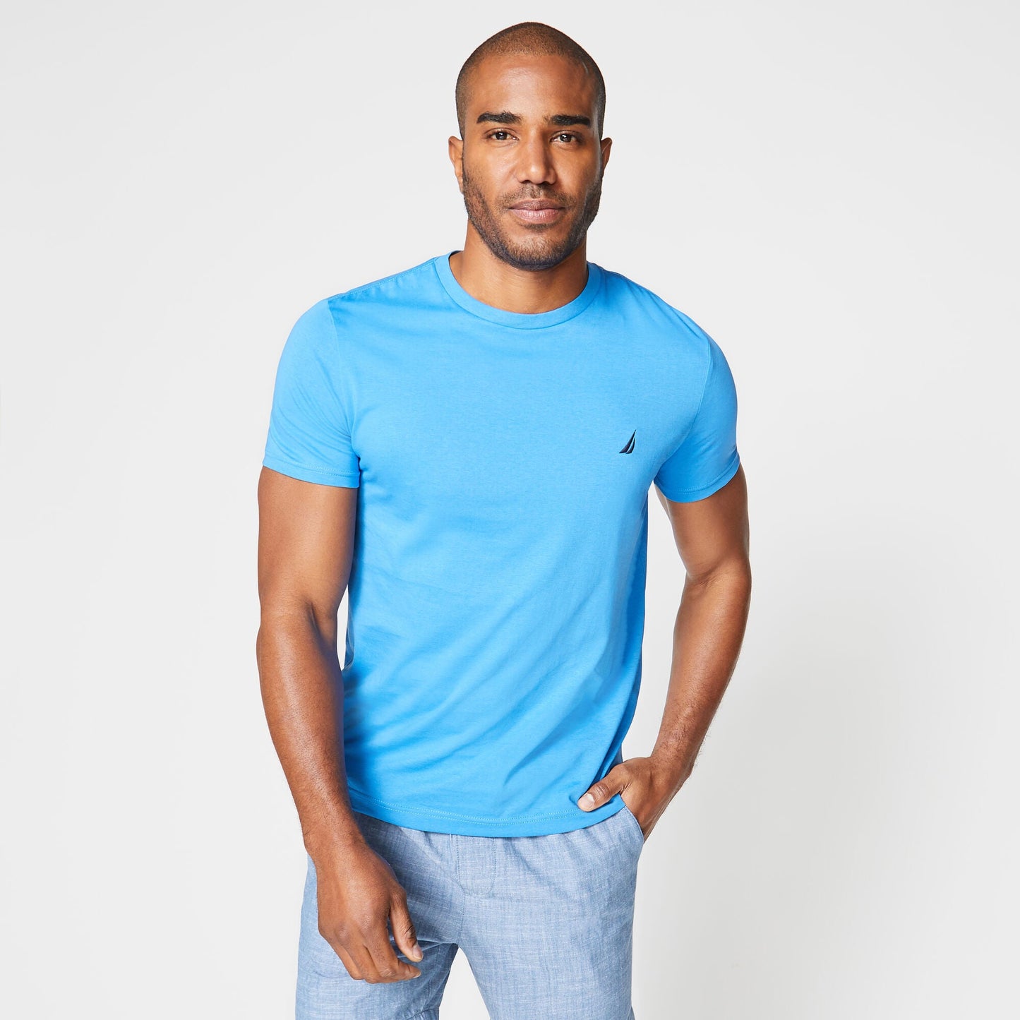 Camiseta de hombre con cuello redondo