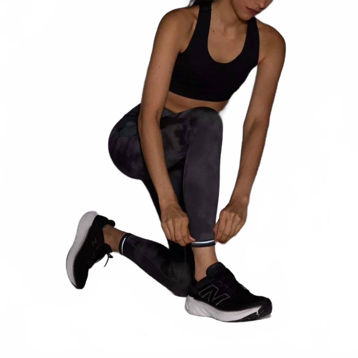 Leggings de mujer de tiro alto color negro