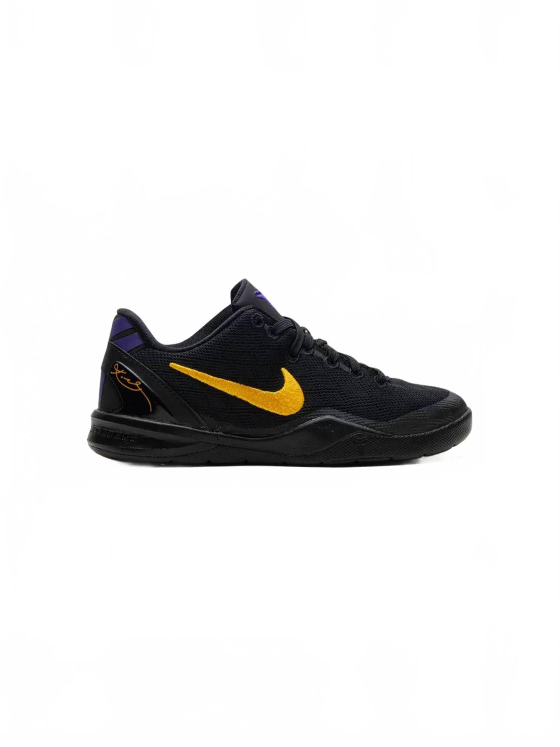Tenis para niño color negro y blanco y dorado