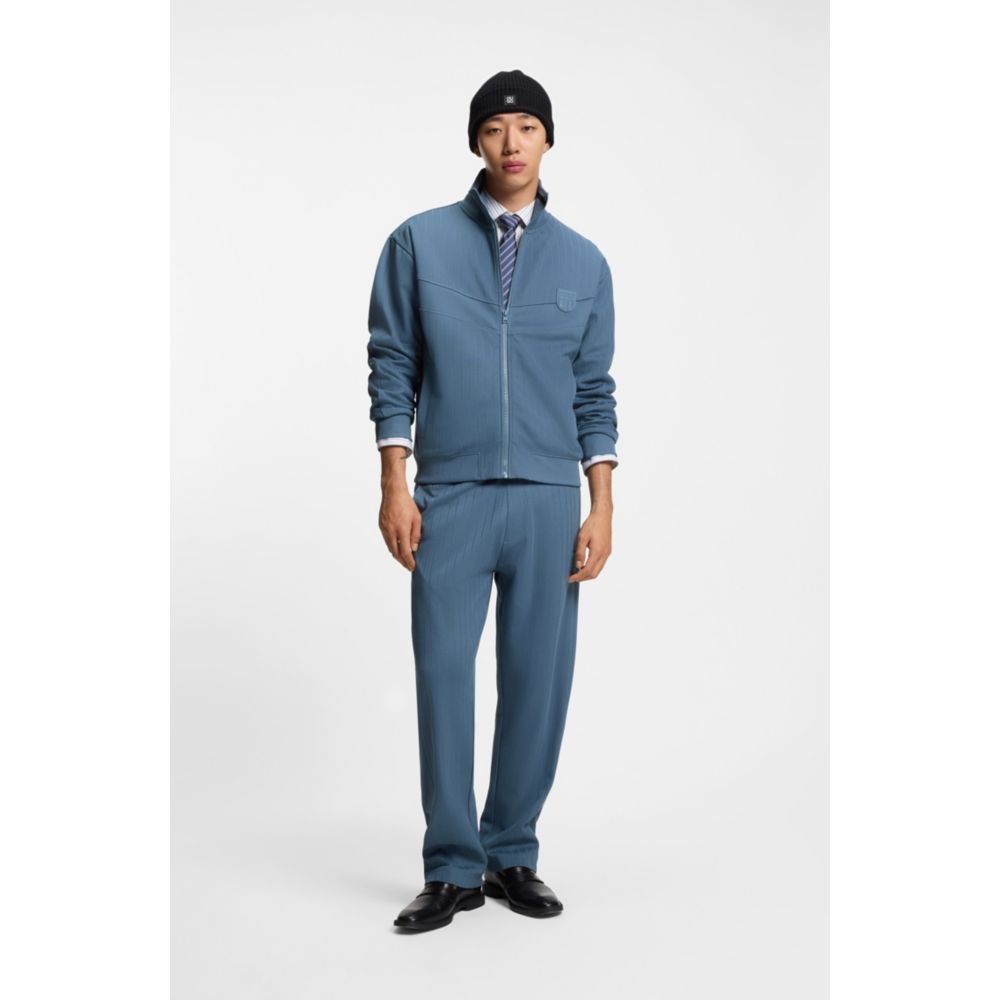 Pantalón deportivo de mezcla de algodón a rayas
