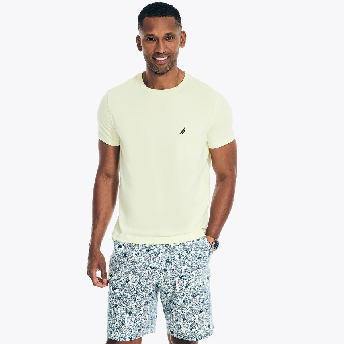 Camiseta de hombre con cuello redondo