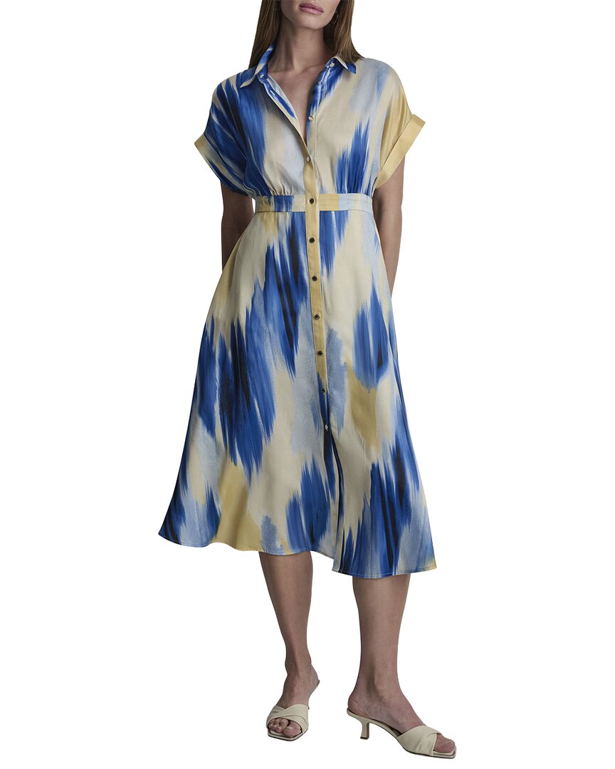 Vestido de satén con estampado