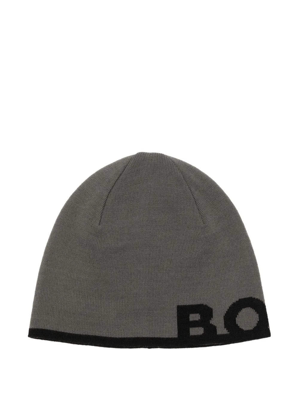 Gorro tejido de hombre de lana color negro
