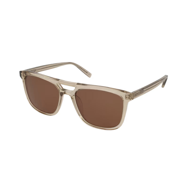Gafas color café y amarillo