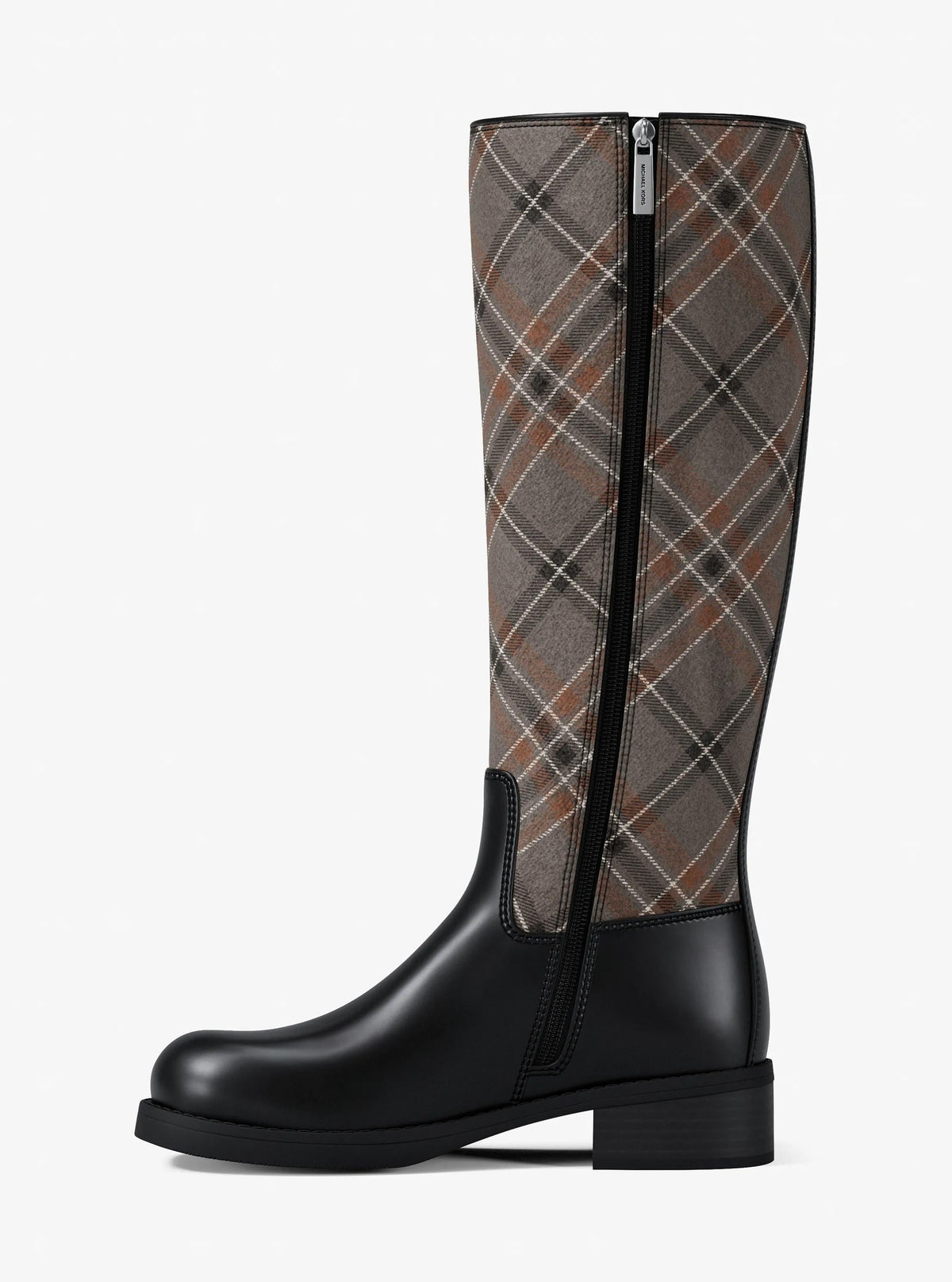 Botas de mezcla de lana a cuadros