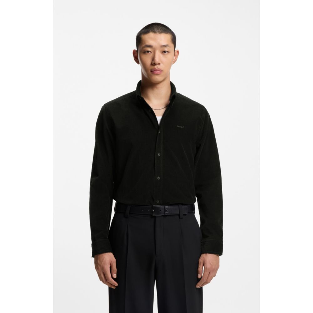 Camisa de algodón de corte amplio