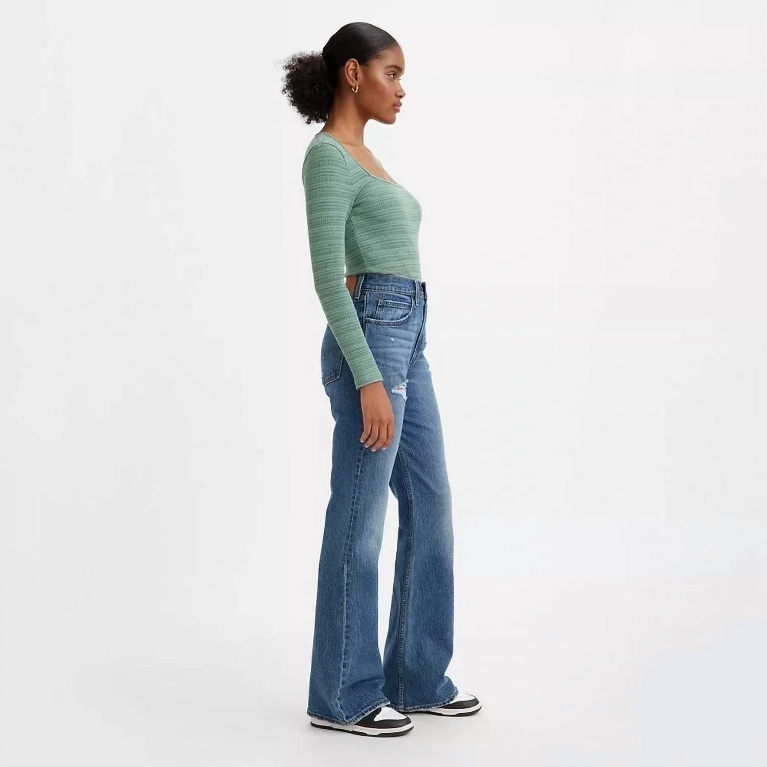 Jean color azul
