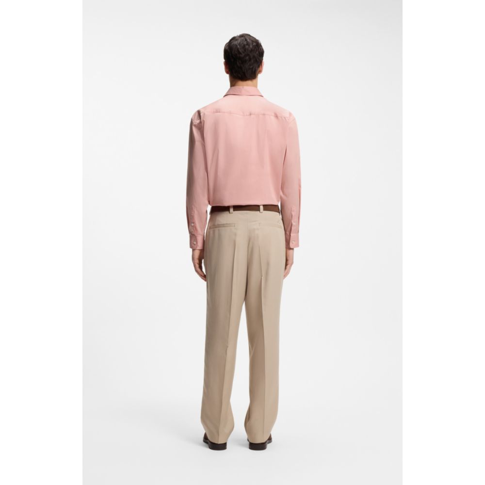 Camisa de algodón de corte amplio