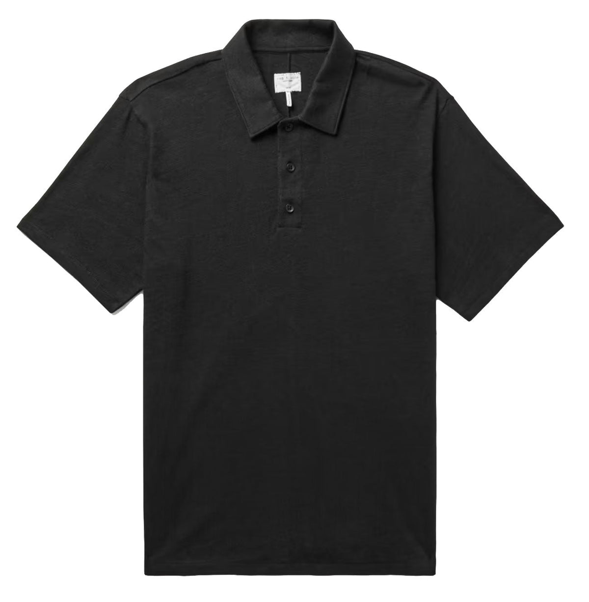 Polo de mujer de algodón color negro