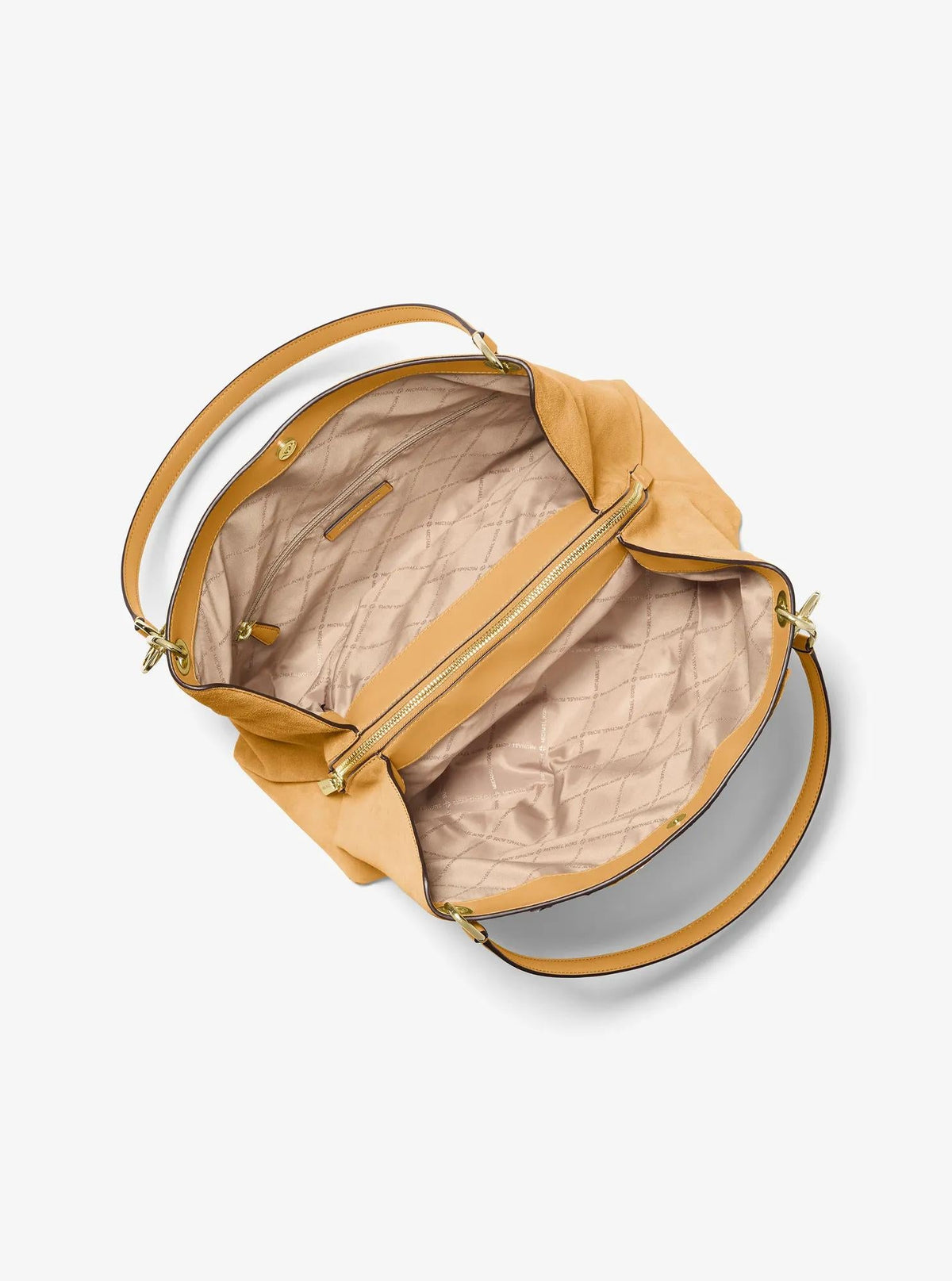 Bolso de hombro de gamuza