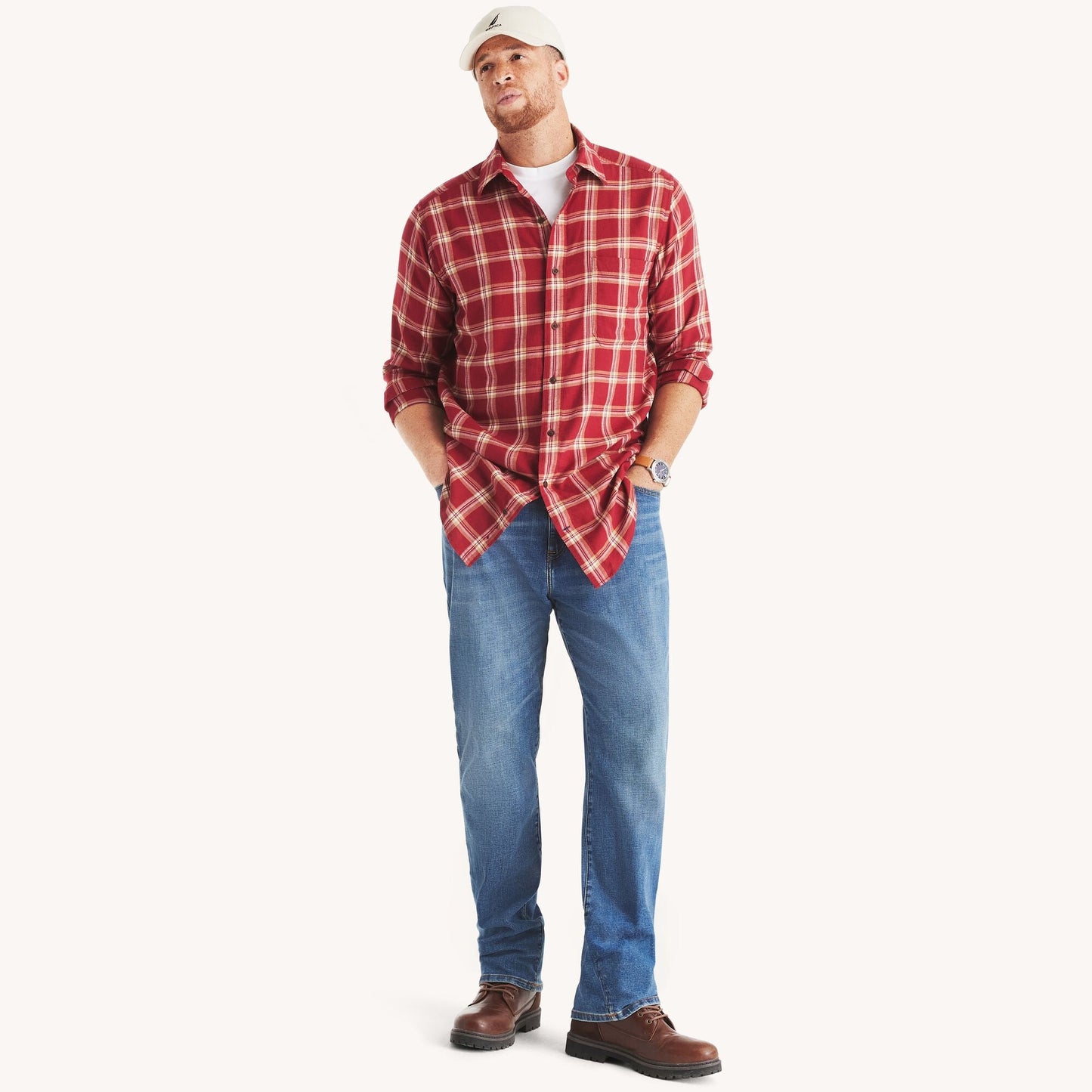 Camisa de hombre a cuadros