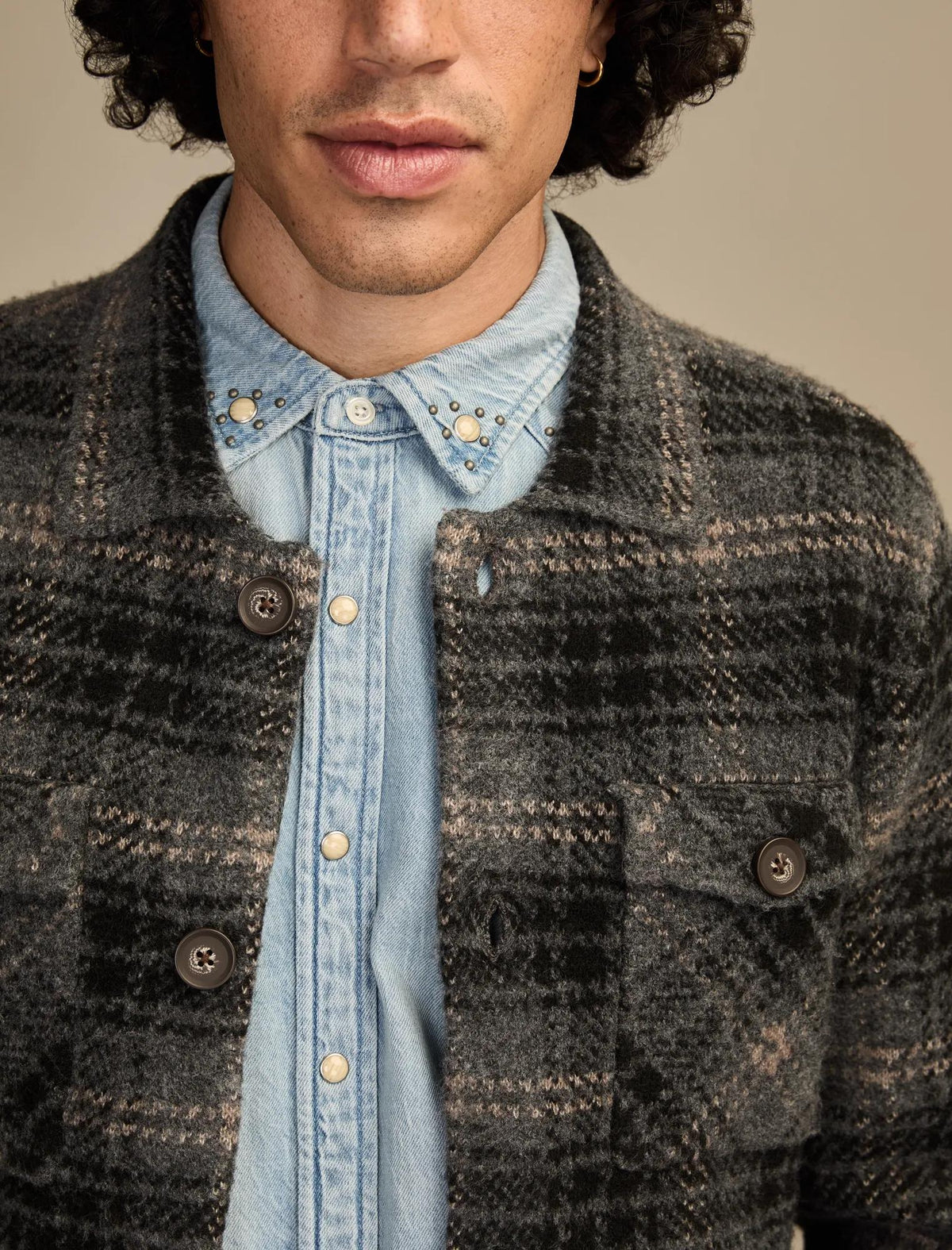 Camisa de hombre a cuadros