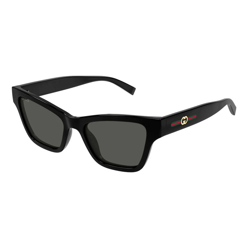 Gucci Cuadradas Marco Completo, Marco Negro Brillante y Lente Gris Gg1982S001