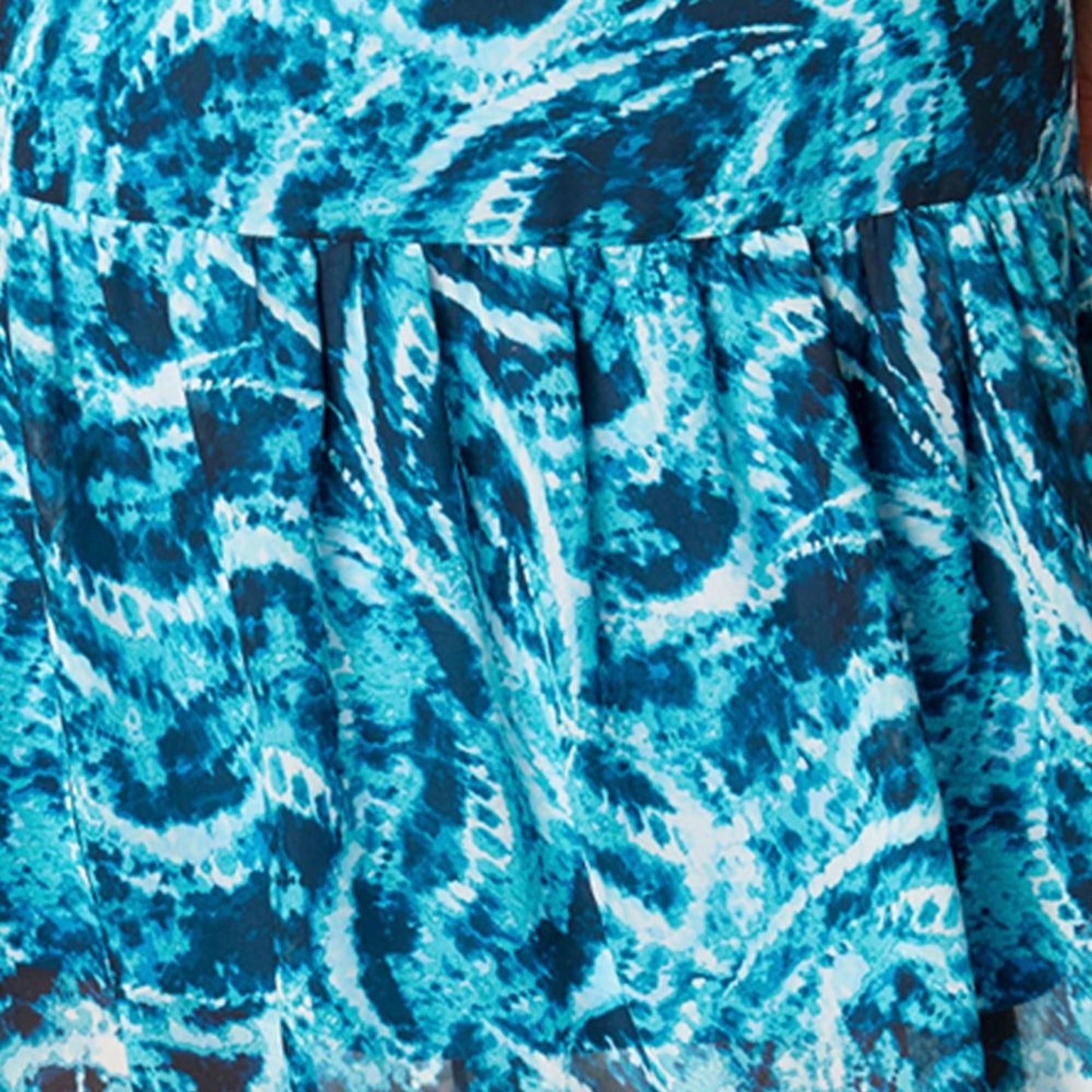 Vestido de mujer de gasa midi con estampado