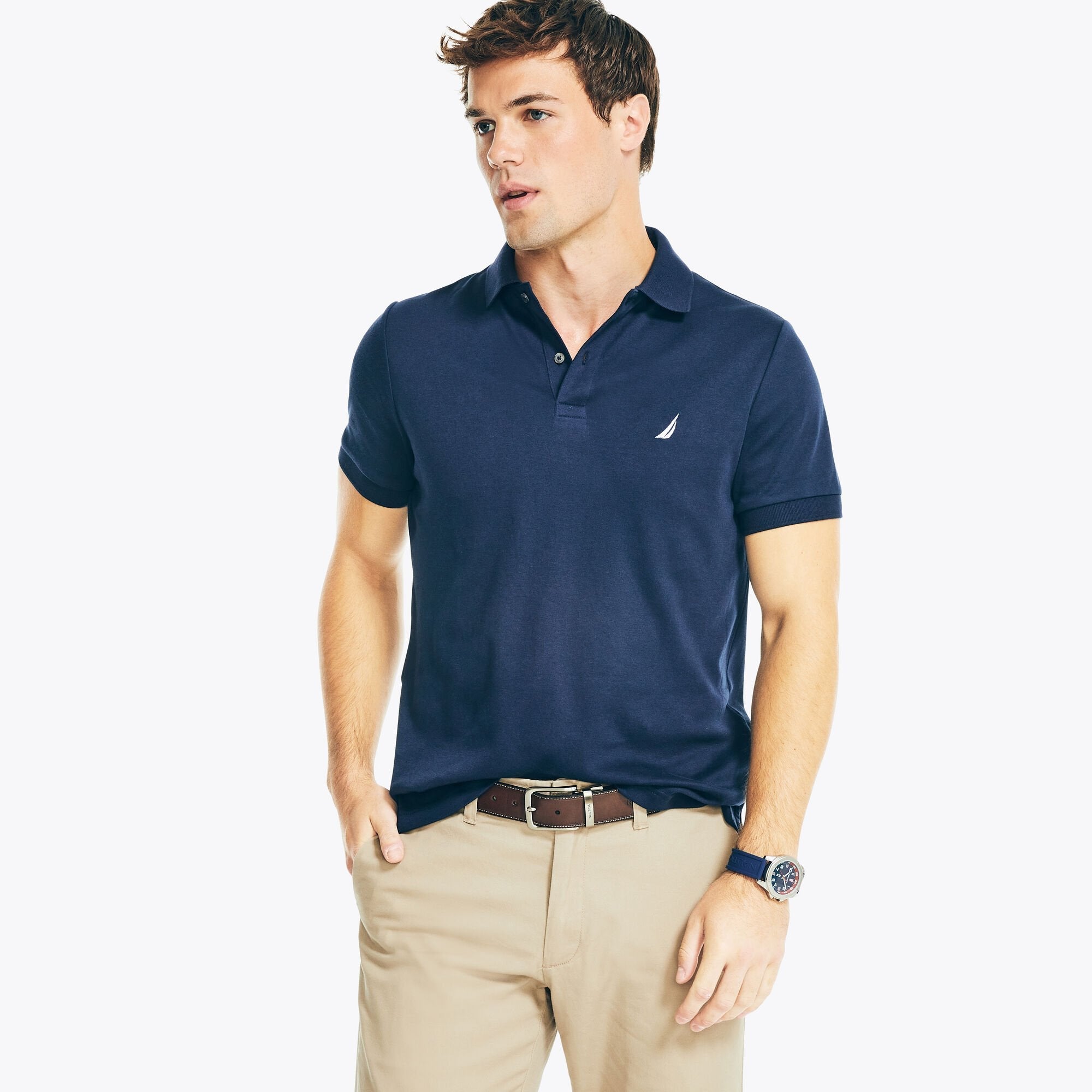 Polo de hombre de corte ajustado