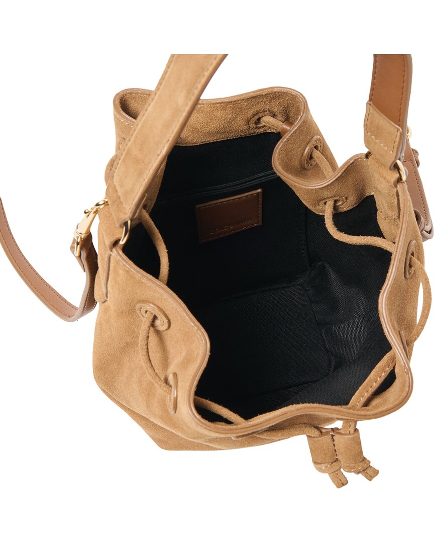 Bolso cruzado de gamuza color café