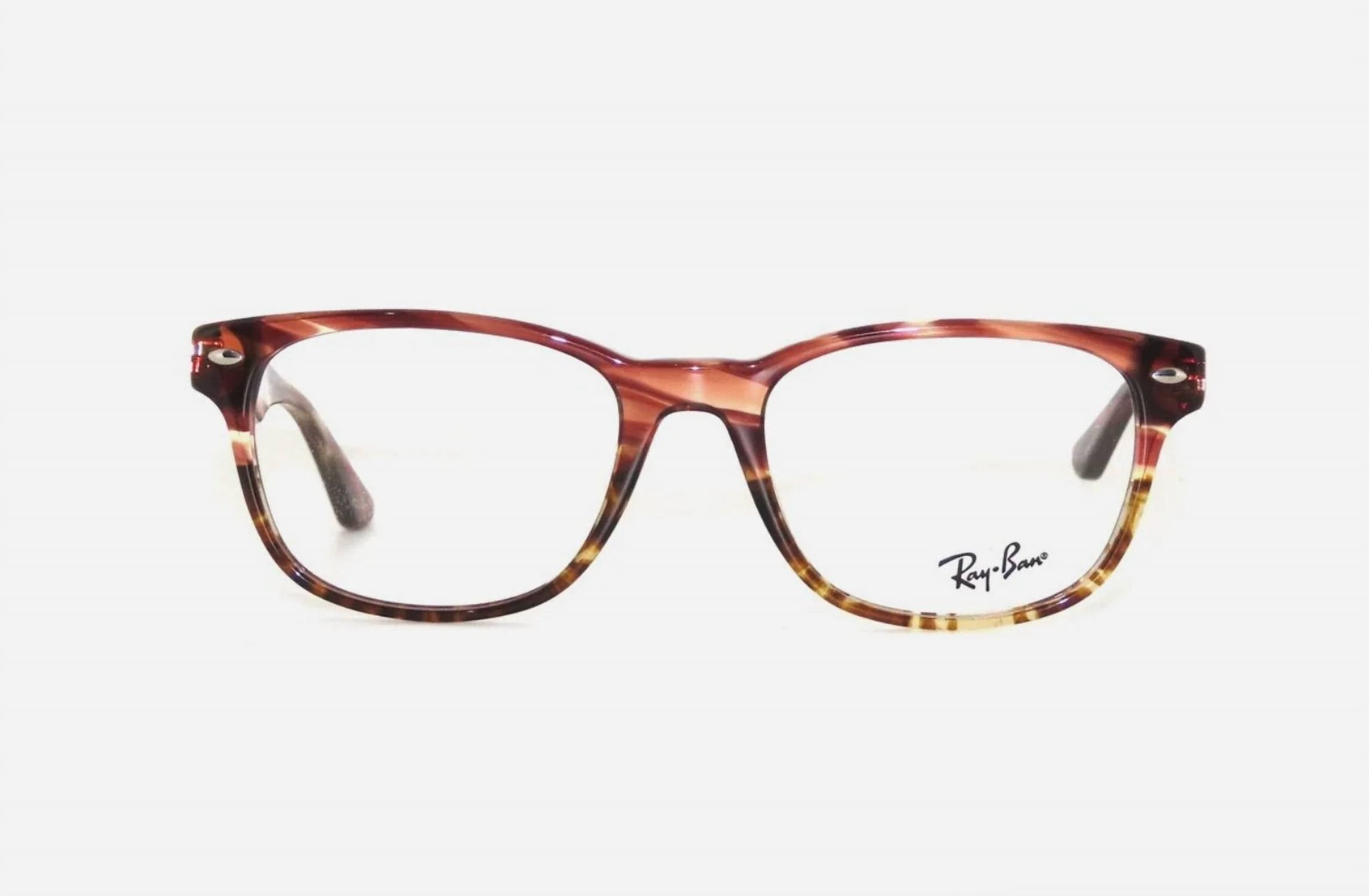 Montura para gafas unisex de montura cuadrada color café y rosado