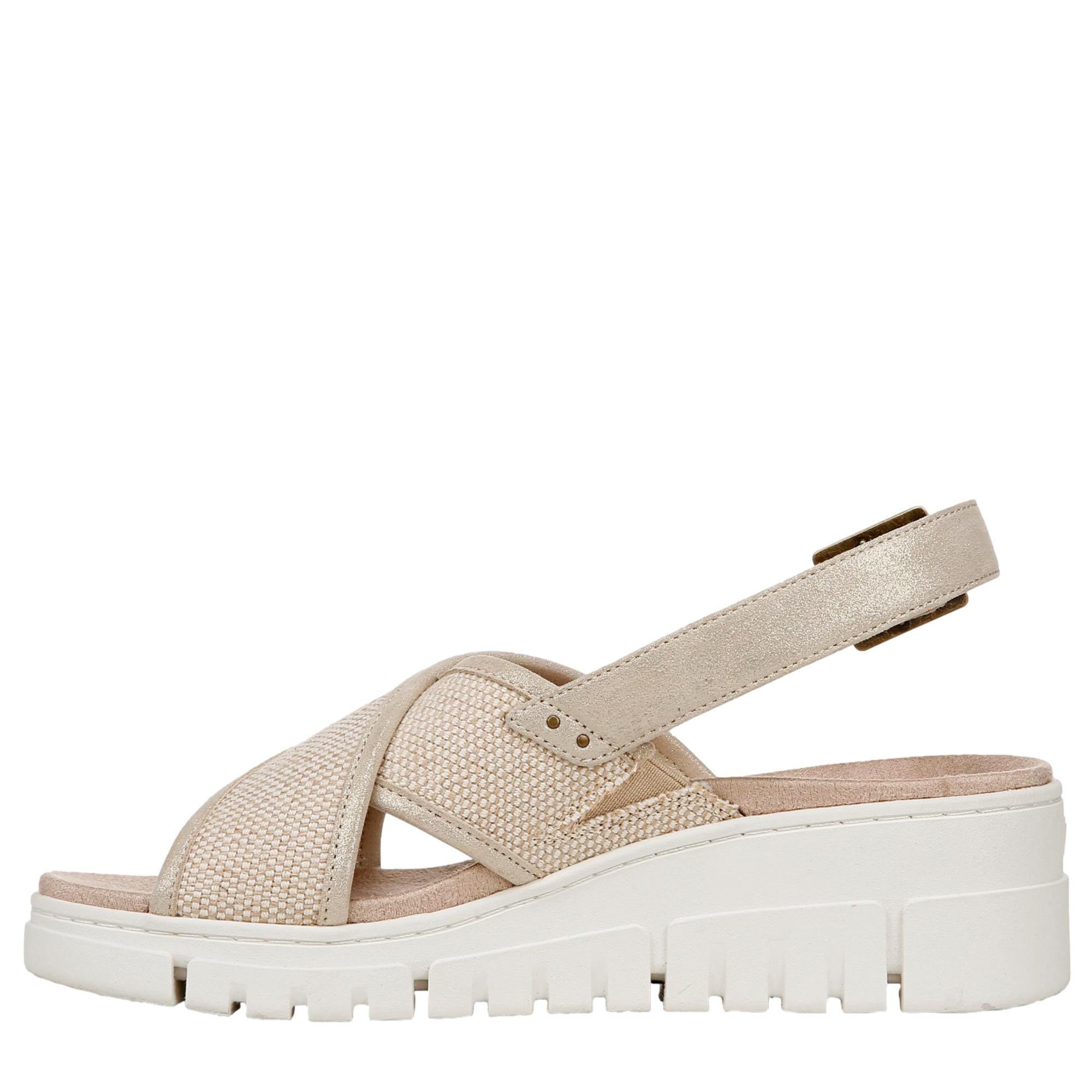 Calzado de mujer de lona color beige