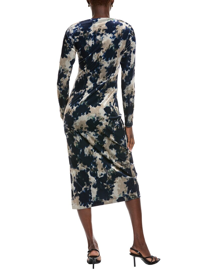 Vestido de terciopelo con estampado