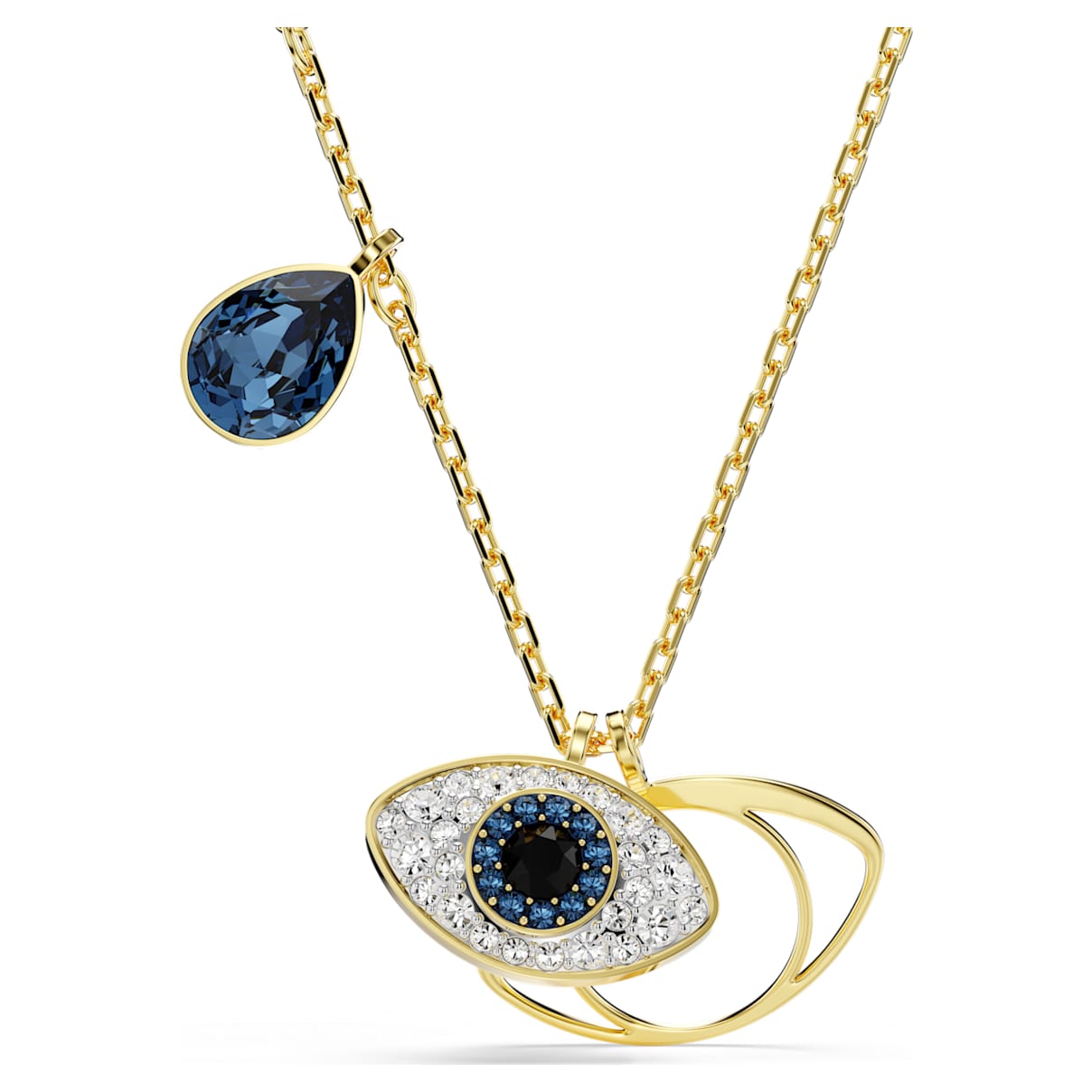 Dije color azul y dorado