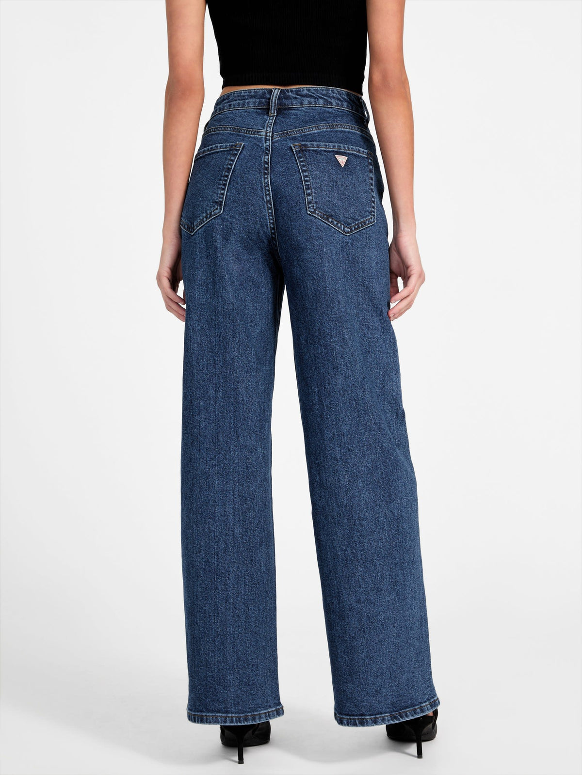 Pantalón de mezclilla de pierna ancha