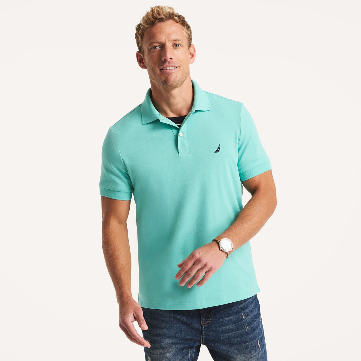 Polo de hombre de corte ajustado