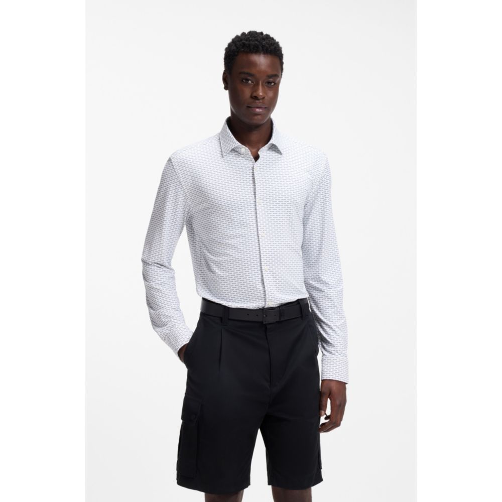 Camisa de corte ajustado con estampado