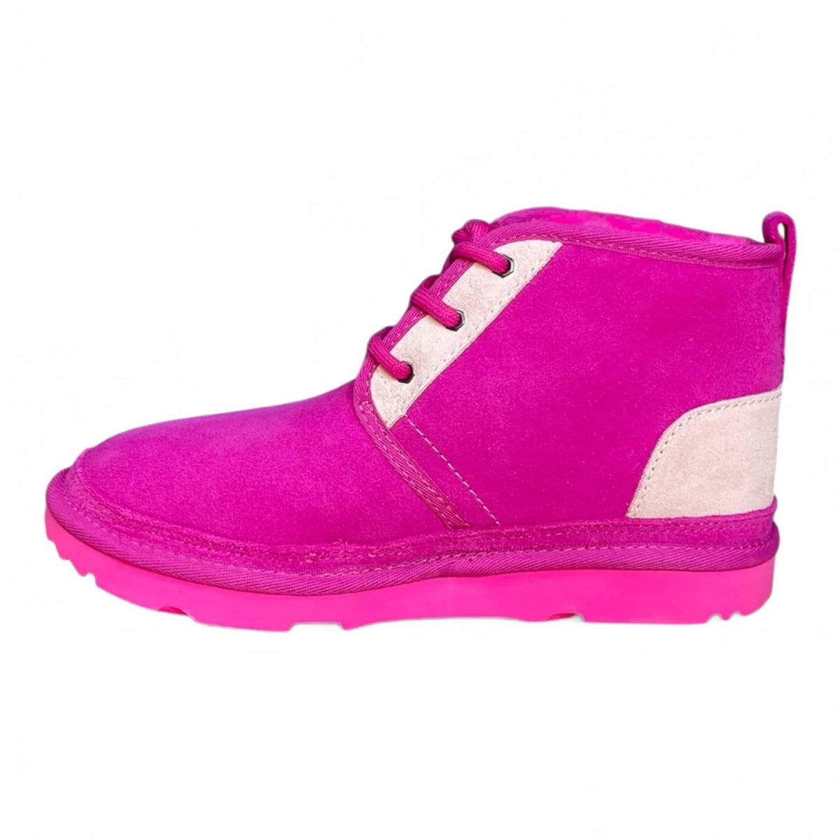 Botas infantil con estampado color rosado