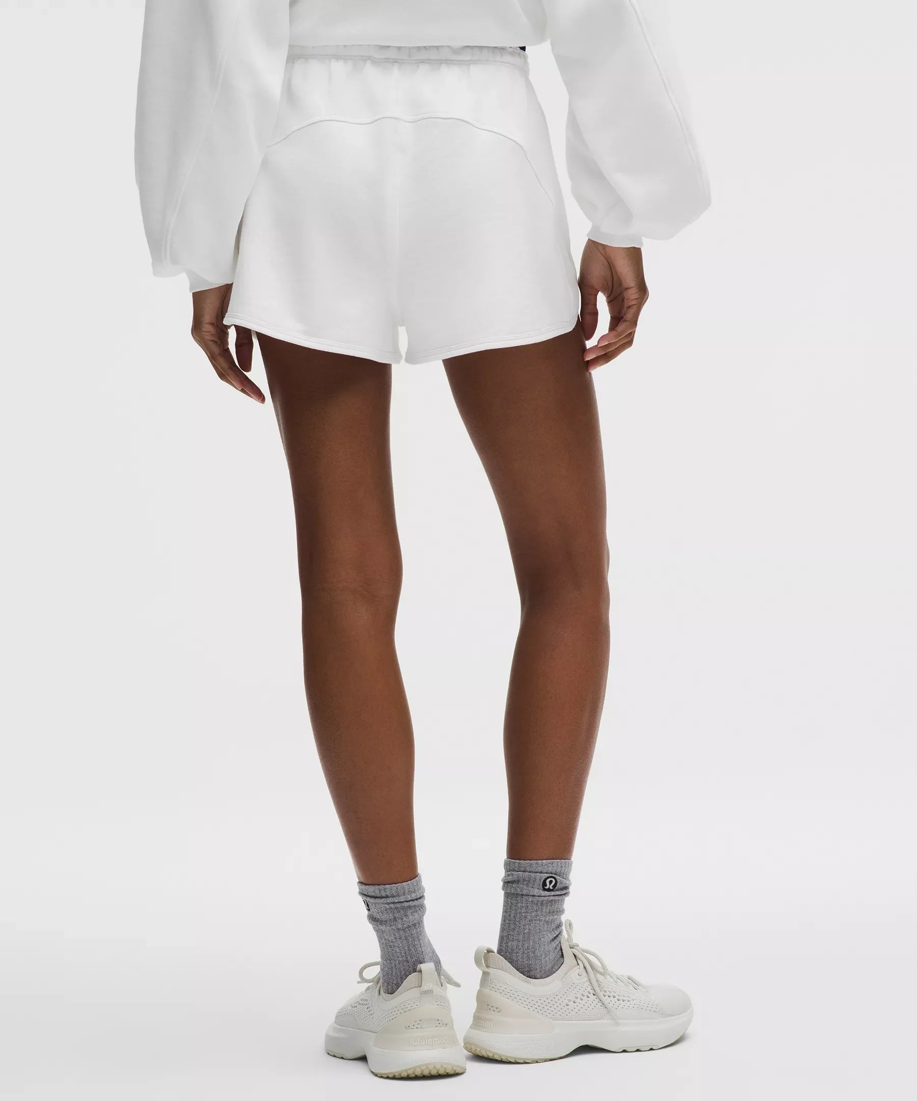 Short de algodón de tiro alto