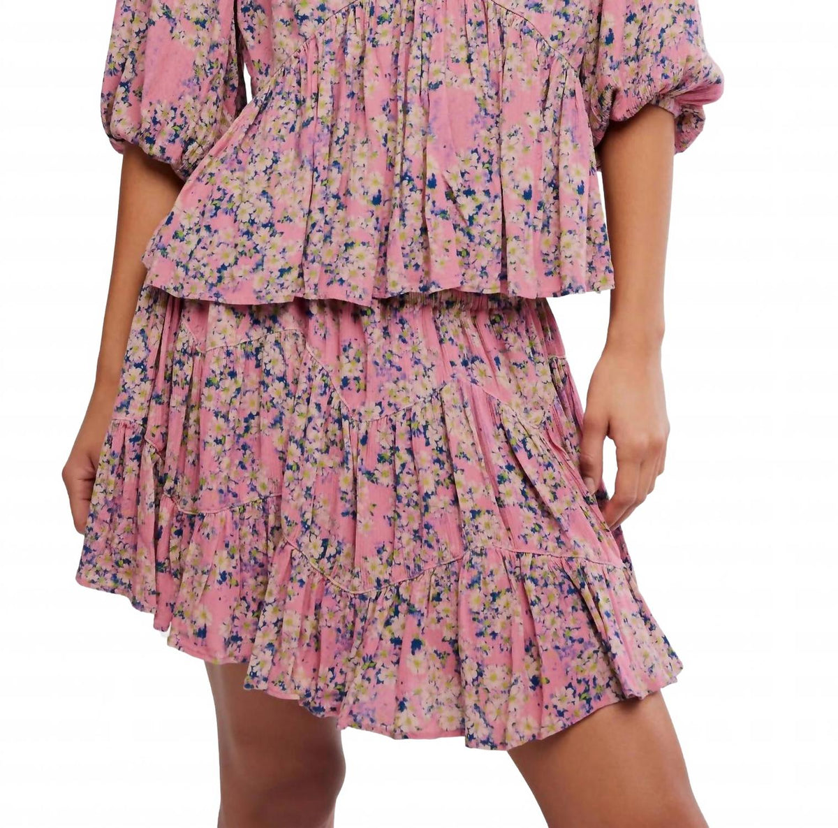 Top con estampado color rosado