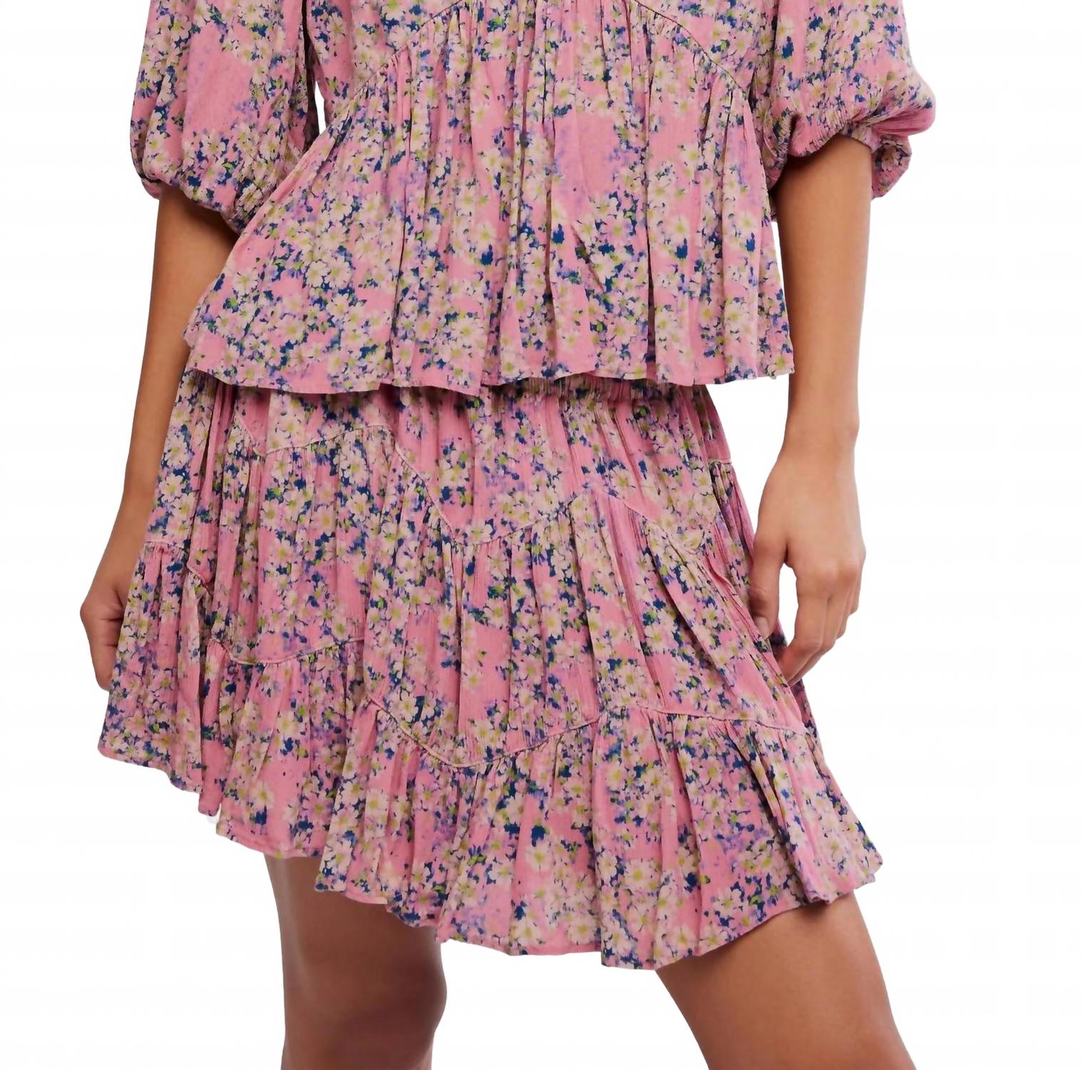 Top con estampado color rosado