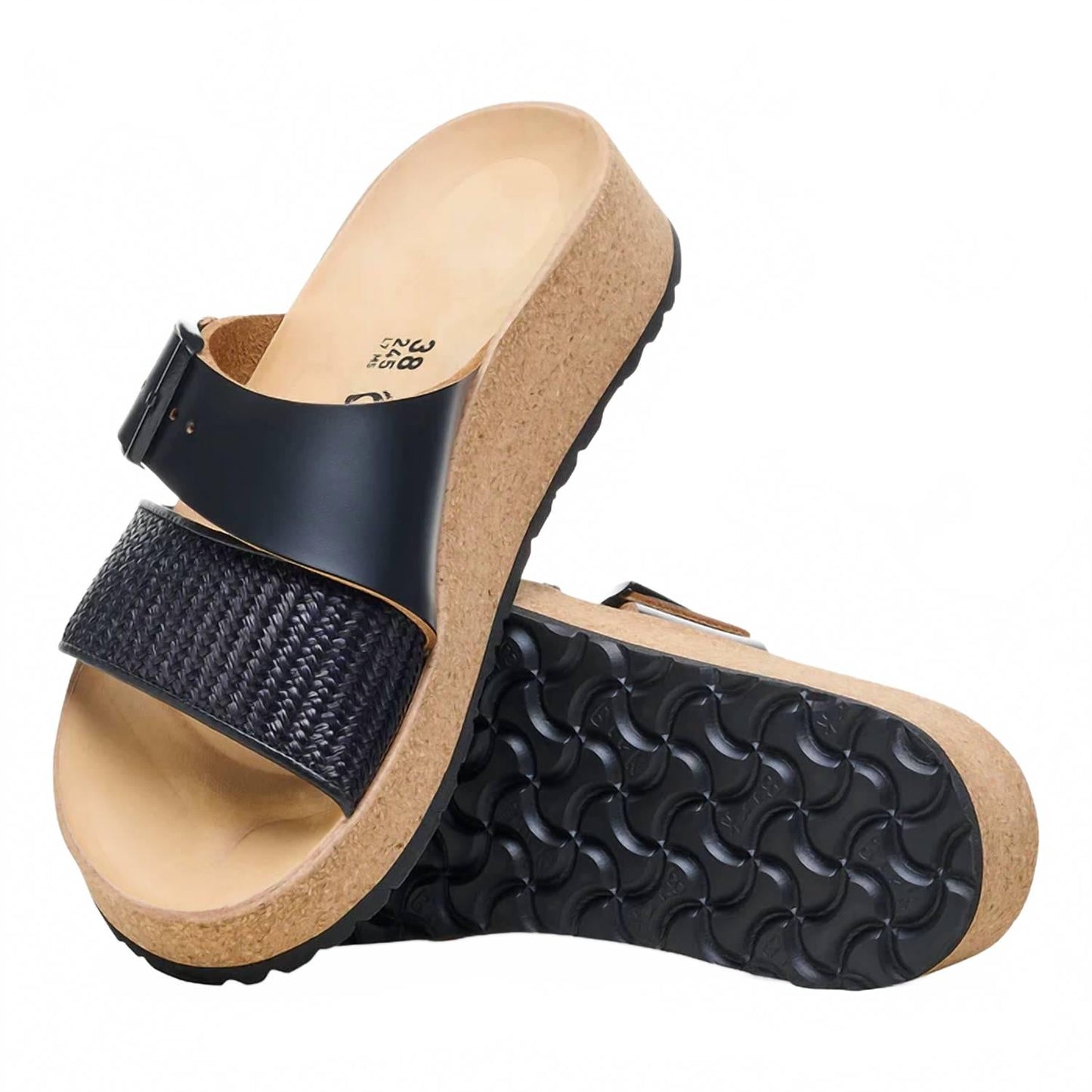 Sandalias de mujer con plataforma color negro