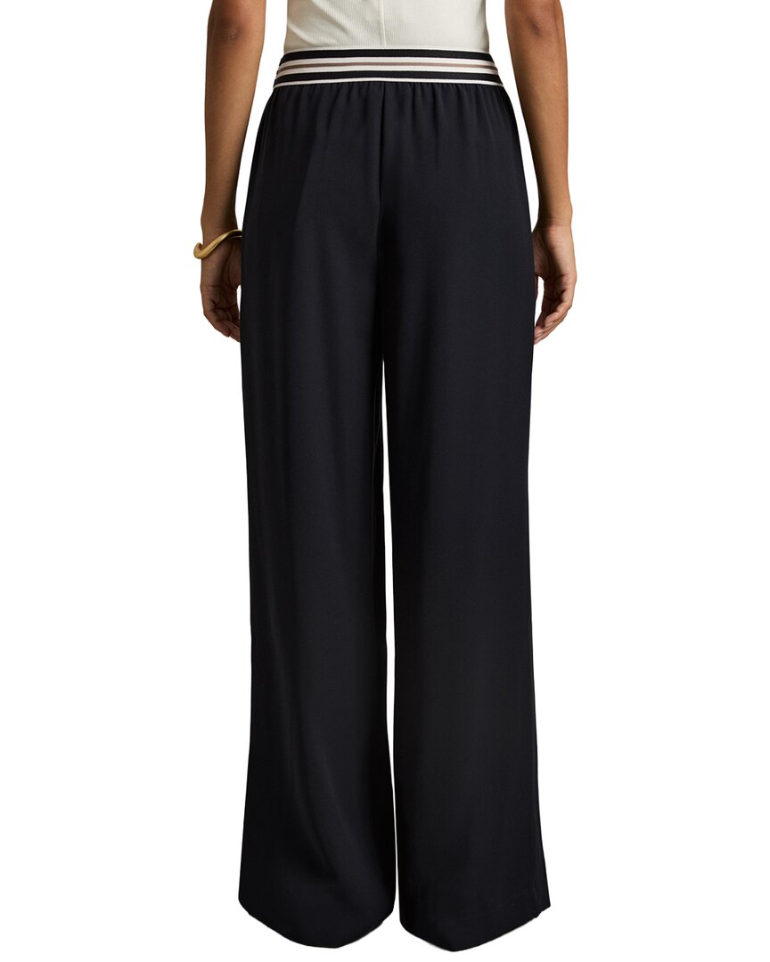 Pantalón de pierna ancha a rayas