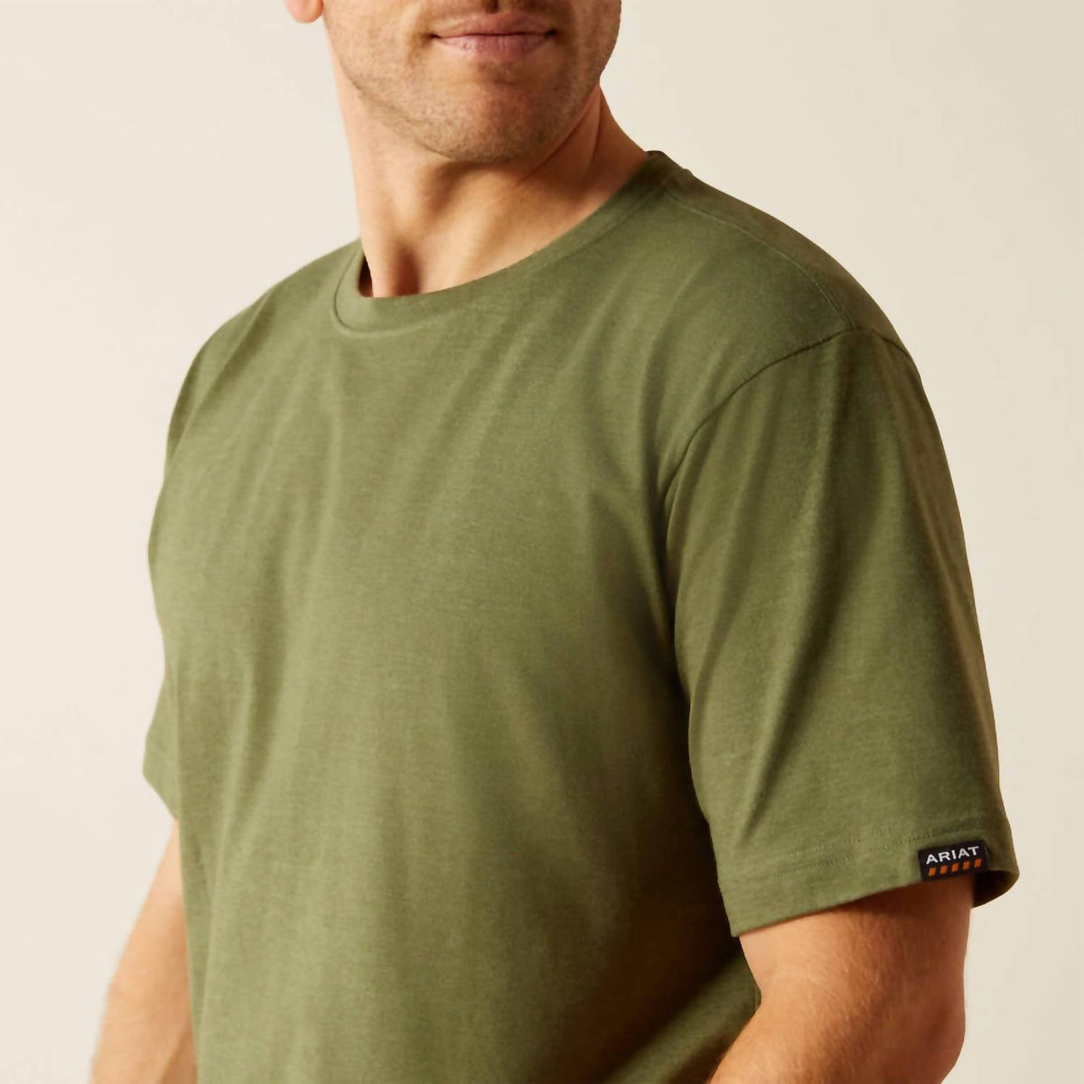 Camiseta de algodón color verde