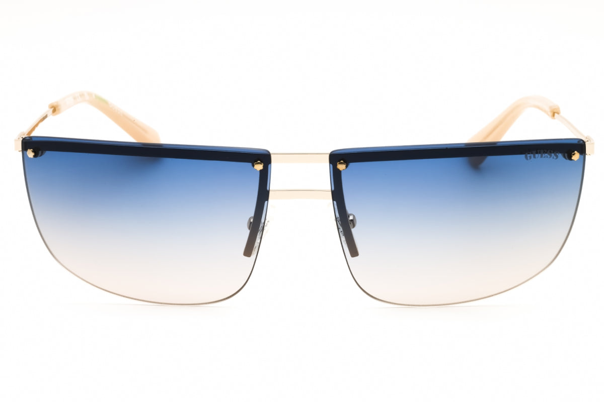 Gafas color azul y dorado