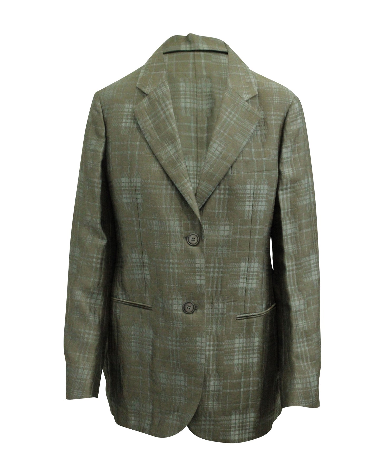 Blazer a cuadros multicolor