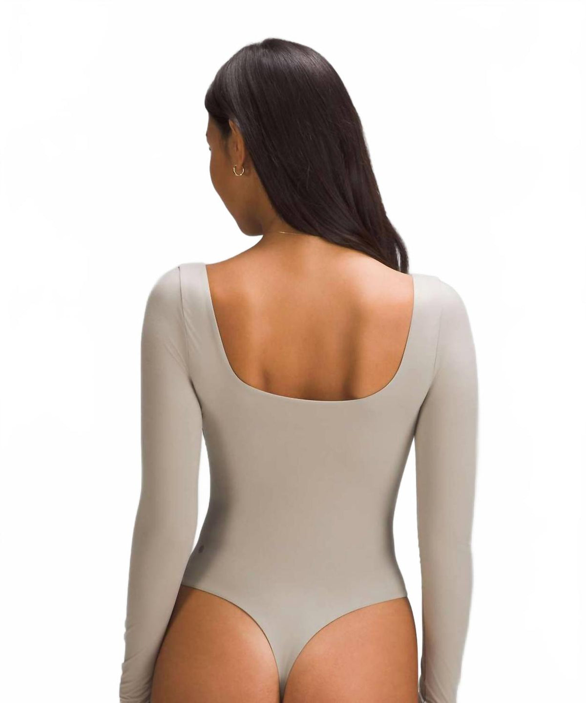 Body de manga larga con escote cuadrado