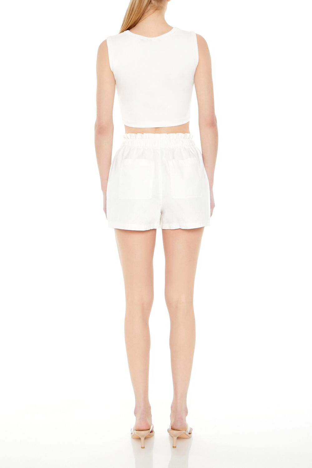 Short de mezcla de lino