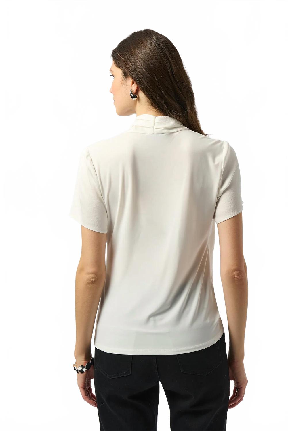 Short de satén de manga corta color blanco