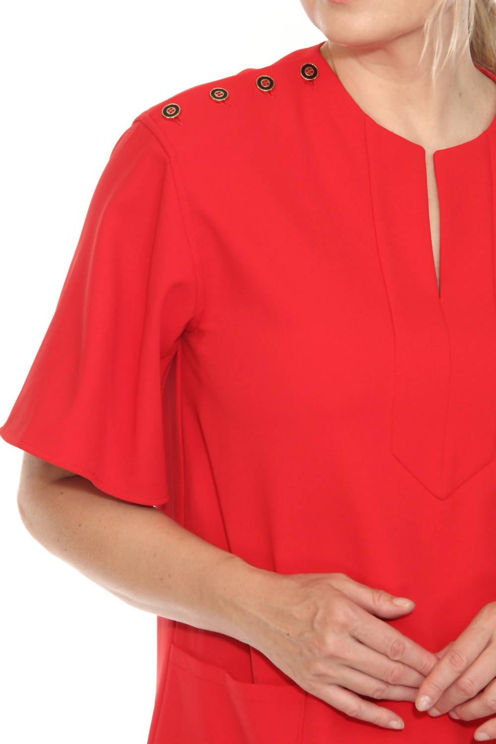 Vestido corto color rojo